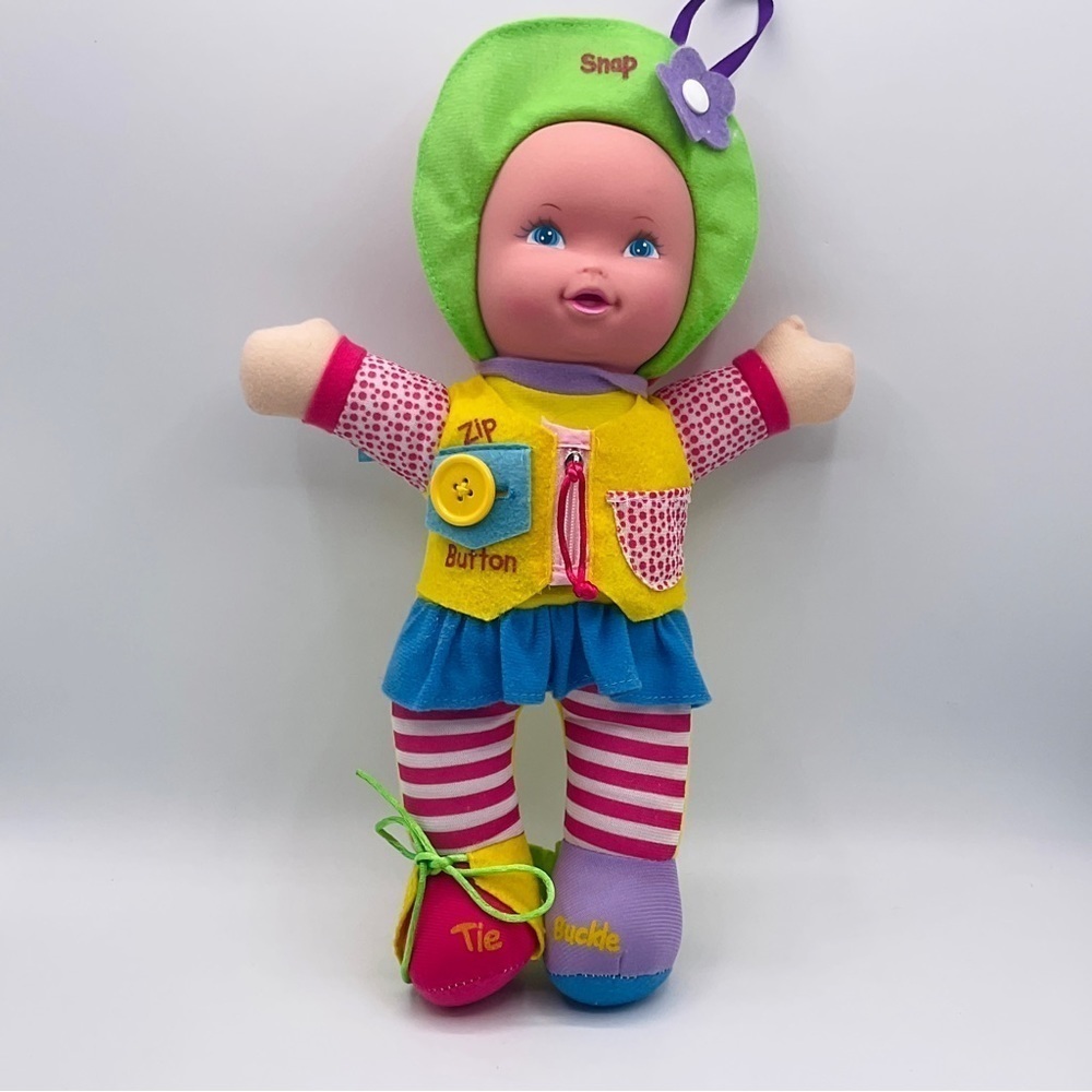 DOLL I Can Dress Myself Baby's First Play & Learn Activity 14” Soft Body Girl